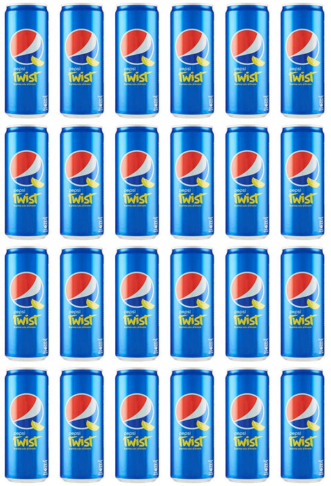 Pepsi Lot De 24 Boîtes De Boisson Gazeuse Au Citron Vert 330 Ml