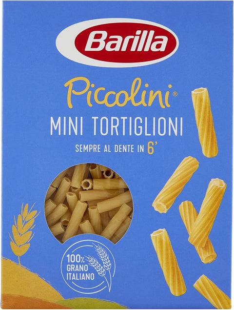 Lot De 10 Pâtes Barilla Piccolini Mini Tortiglioni 500 G