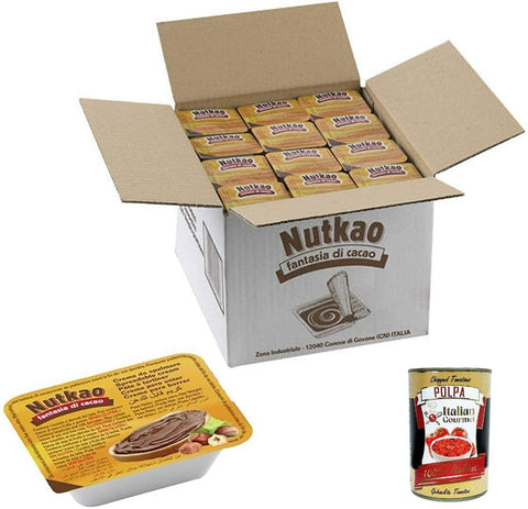 Nutako Crème À Tartiner 120 Bols De 18 G De Noisette + Polpa Italian Gourmet Polpa 400 G