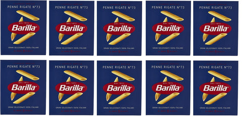 Barilla Penne Rigate Lot De 10 Pâtes Italiennes N°73 500 G