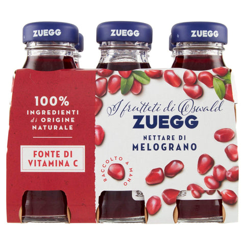 Zuegg - Jus De Grenade - 4 Paquets De 6 Pièces De 125 Ml [24 Pièces, 3 L]