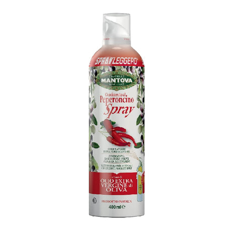 Fratelli Mantova Peperoncino spray in olio extravergine di oliva 400ml - Spray au piment dans l'huile d'olive extra vierge