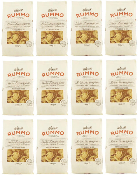 Rummo Pasta Fettuccine N°89 Lot De 12 Pâtes Italiennes À Base De Semoule De Blé Dur, Pâtes Italiennes 500 G