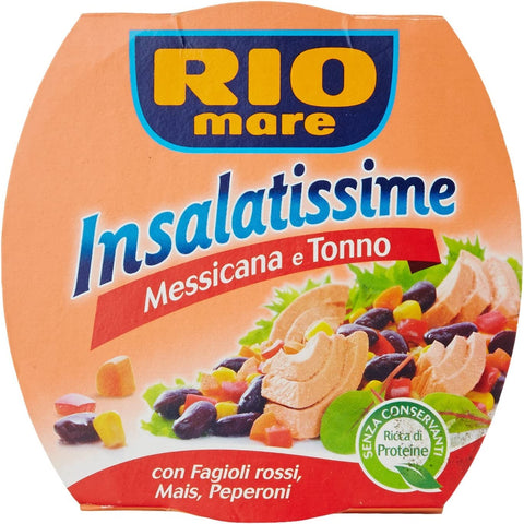 Rio Mare Tonno Insalatissime Messicana E Tonno Thon Rouge, Maïs Et Poivrons 160 G