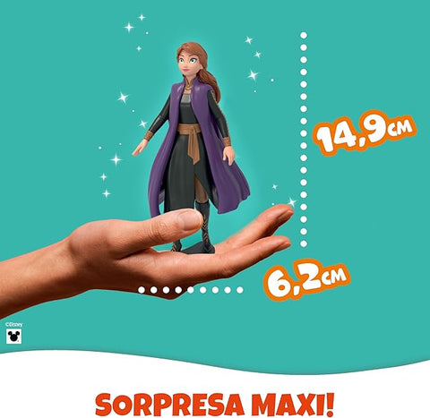3x Kinder GranSorpresa Maxi Disney Frozen Œuf de Pâques en chocolat au lait de qualité supérieure avec surprise Disney La Reine des Neiges, 220 g