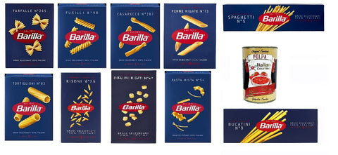 Barilla Pantry Lot De 10 Paquets De Pâtes Italiennes 500 G + Polpa Italian Gourmet 400 G