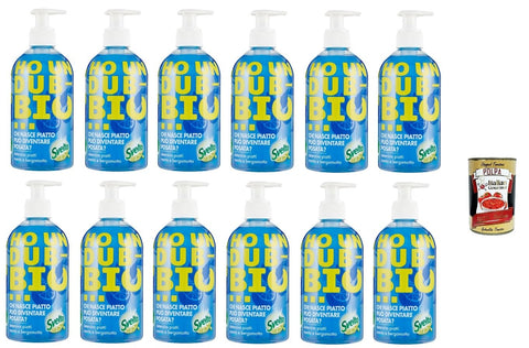 Svelto Lot De 12 Bouteilles De Liquide Vaisselle Mint & Bergamot, Édition Limitée, Parfum Menthe Et Bergamot, Flacon Pratique Avec Bouchon Distributeur, 450 Ml + Italian Gourmet Polpa 400 G