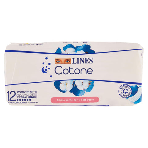 Lines Cotone Notte Anatomique Disteso Extralungo 12 Pièces Assortibenti