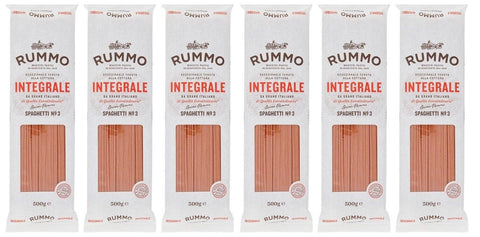 Rummo Pasta Lot De 6 Paquets De 500 G De Pâtes À Spaghetti Intégrales N°3 Pour Pâtes À Grains Entiers