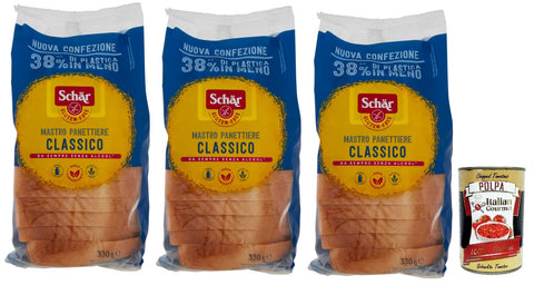 Schär Classico Del Mastro Panetticiens Sans Gluten Spécialement Formulé Pour Les Humains Contre Le Gluten 3 X 330 G
