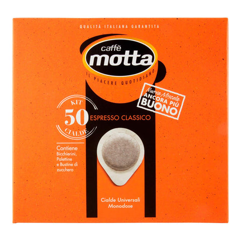 Café Motta Espresso Dosettes Unidoses, 50 X 7 G, 50 Gaufres, 50