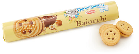 Mulino Bianco Biscuits Baiocchi À La Crème Aux Noisettes Et Au Cacao Pour Le Petit-Déjeuner Et Les Collations Sucrées Pour Le Goûter - 168 Gr