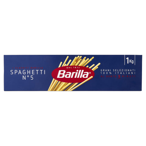 Barilla Classique - Spaghetti N. 5 À La Semoule De Blé Dur Toujours Al Dente - 1 Kg (L'emballage Peut Varier)