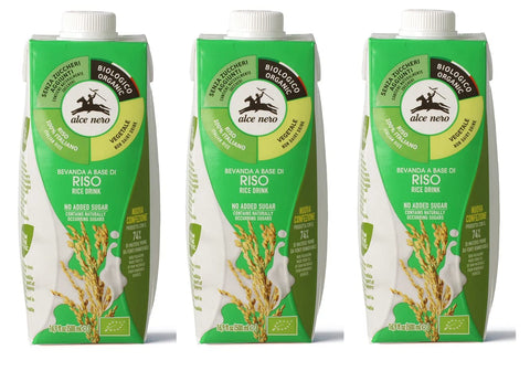 Alce Nero Bevanda Biologica Vegetale A Base Di Riso Boisson À Base De Riz Bio 500 Ml Boisson Rafraîchissante Non Alcoolisée