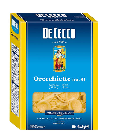 De Cecco Semoule, Orecchiette N°91, 0,5 Kg (Lot De 1)