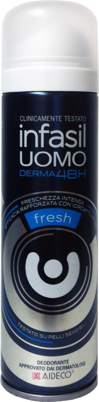 6 X Infasil Deo Fresh Personne Spray Homme 150 Ml