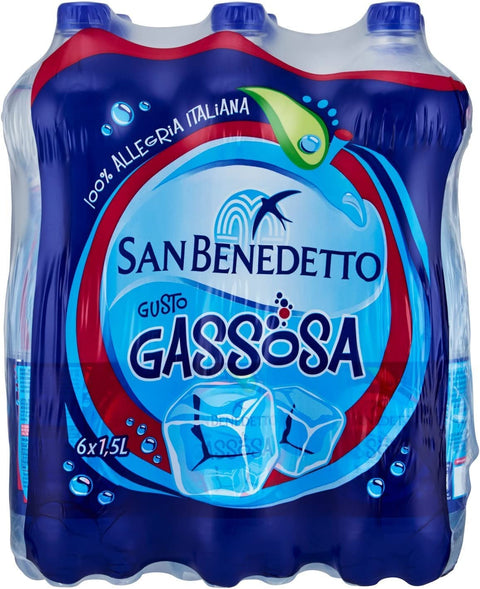 San Benedetto Gassosa Lot De 6 Bouteilles De Soude En Pet Rafraîchissant 1,5 L