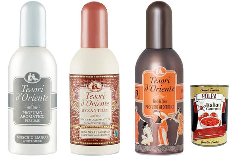 Tesori D'oriente Lot De 3 Flacons D'eau De Toilette Aromatic 100 Ml + Polpa Italien Gourmet 400 G