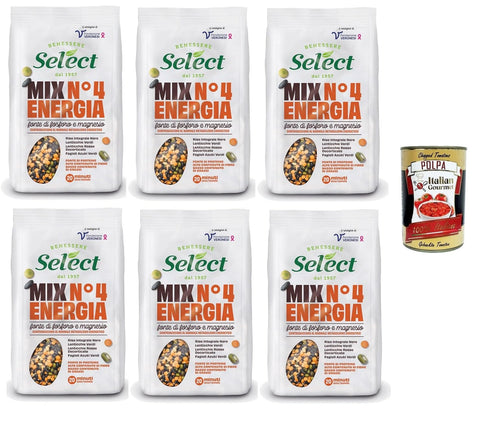Select Mix N.4 Energy Source Pour Phosphore Et Magnésium 6 X 300 G + Italian Gourmet Polpa 400 G