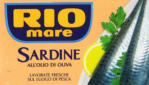 3 X Rio Mare Filetti Di Sardine 120 G De Sardines À L'huile D'olive Désossée