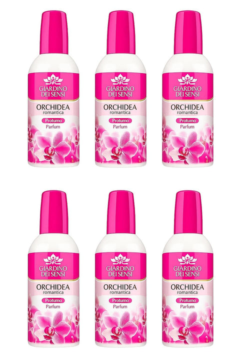 6 X Giardino Des Sensi Eau De Parfum Orchidée Romantique 100 Ml