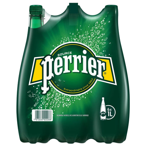 Perrier - Eau Minérale Naturelle Gazeuse 6x1l - Livraison Gratuite - Prix Par Unité