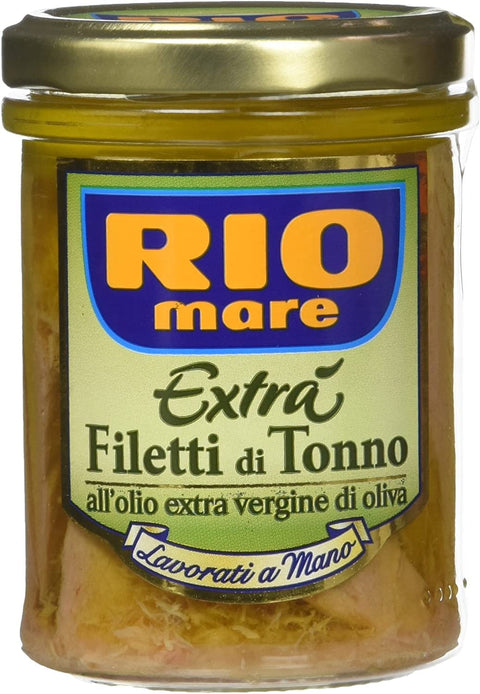 6 Filets Rio Mare Extrà Tonno Posés Thon Huile D'olive Extra Vierge 180 G