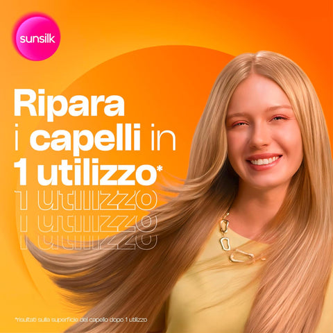 3x Sunsilk, Balsamo Riparazione Istantanea Après-shampoing réparateur dès la première utilisation* pour cheveux abîmés, formule enrichie à 7 % d'un complexe réparateur aux peptides, vitamine C et huile d'amande douce, 200 ml