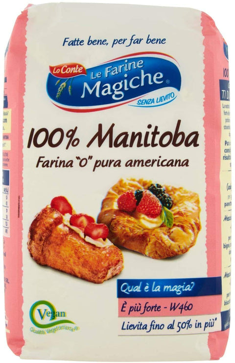 Lo Conte Farine Magiche Farina Favola Manitoba 100% Americana 1kg Farine Pour Dessert