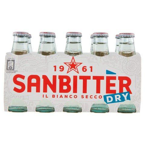 Paquete 10 Sanbittèr Dry Blanco Aperitivo Sin Alcohol 100ml