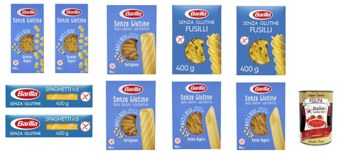 Senza Lot De 10 Paquets De Pâtes Sans Gluten Sans Gluten 400 G + Italian Gourmet Polpa 400 G