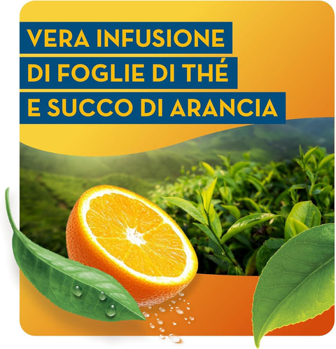 Estathè Sport Pesca Boisson sportive au thé à l'orange 12 x 250 ml – Boisson rafraîchissante à l'orange avec des minéraux et un bouchon sport pratique pour l'école, le bureau, l'entraînement, le football, le tennis et le fitness.