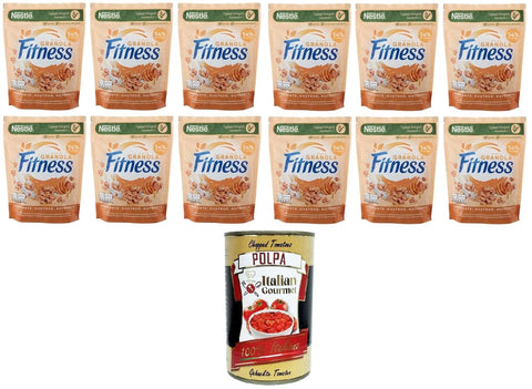 Nestlè Granola Miele Granola Céréales Croustillantes Avec Grains Entiers, Avoine Et Miel, 12 Sachets De 300 G + Polpa Italian Gourmet 400 G