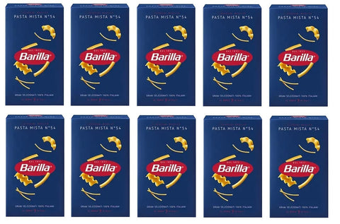 Lot De 10 Pâtes Barilla Mista N°54 Italiennes Nouilles 500 G