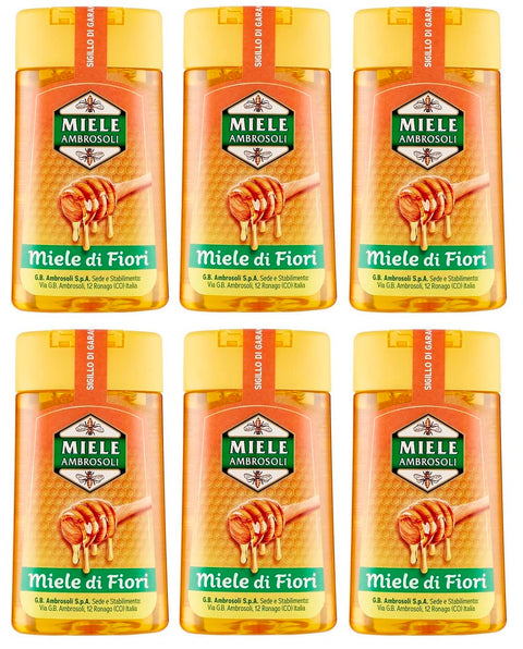 Ambrosoli Miele Di Fiori Lot De 6 Miel De Fleurs 220 G