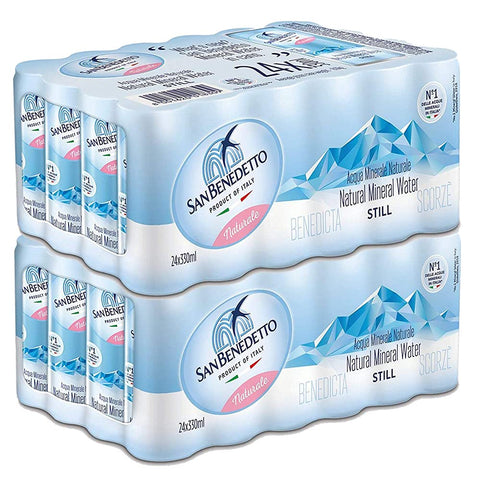 Eau Naturelle San Benoît Canette | 48 Lait 33 Cl | Plastique Gratuit | Maxi Taille | Produit À Faible Impact Environnemental