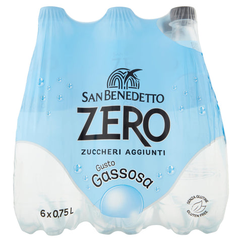 San Benedetto Gusto Gassosa - Confezione Da 6 Bottiglie Da 750 Ml
