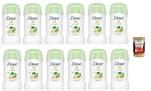 Dove Déodorant Stick Concombre Et Thé Vert Avec Crème Hydratante, Déodorant 48h - Déodorant 12x40ml + Polpa Gourmet Italien 400g
