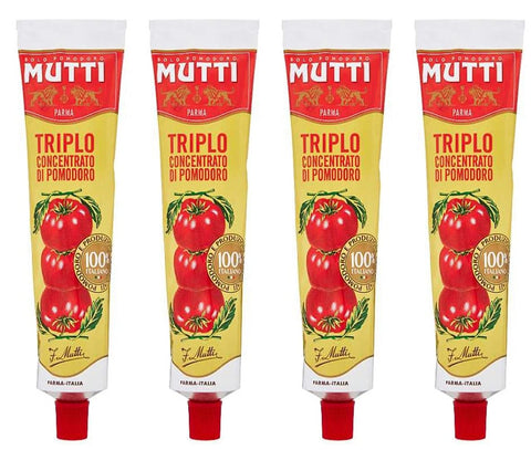 Mutti Lot De 4 Tubes De Sauce Tomate Concentrée 185 G