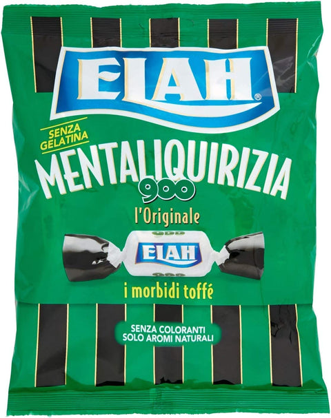 Lot De 6 Caramelles Elah - Toffè Mentaliquirizia - 900 Taffes Différentes - 150 G