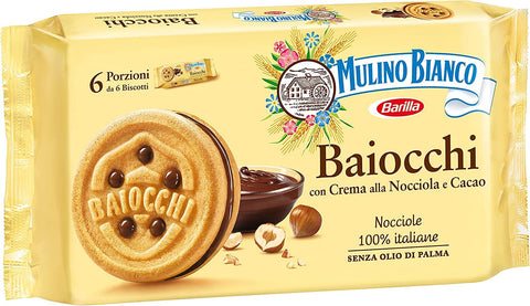 Mulino Bianco Baiocchi 3 Biscuits Au Chocolat Avec Chocolat 336 G