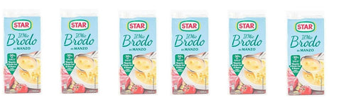 Star Brodo Manzo Lot De 6 Flacons De Bœuf Liquide 1 L 30 % Sel