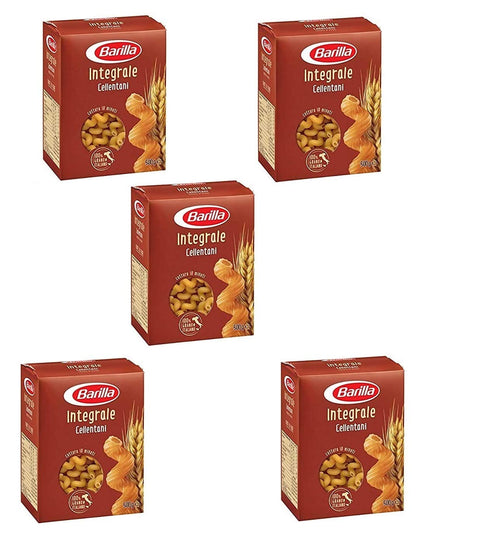 5x Pasta Barilla Cellentani Integrali Pâtes Italiennes À Grains Entiers 500g