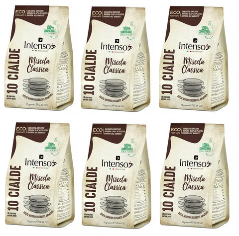 Intenso Classico Cialde Di Caffè Lot De 6 Sachets À Expresso Avec 10 Dosettes Ese 44 Mm