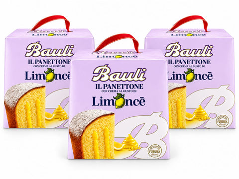 3x Bauli Il Panettone Limoncè avec crème au goût de Limoncè 700 g