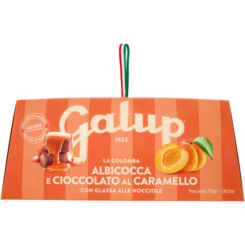 GALUP La Colomba albicocca e cioccolato al caramello Colomba de Pâques au chocolat abricot et caramel 750 g