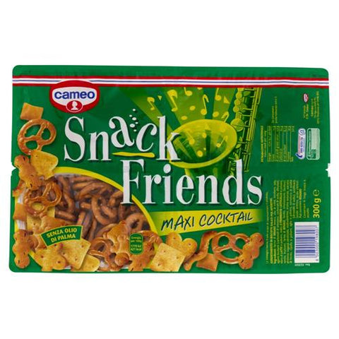 10x Cameo Snack Friends Maxi Cocktail Assortiment de biscuits salés pour l'apéritif 300g + Italian Gourmet polpa 400gr