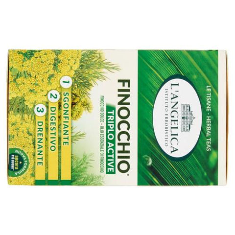 10x L' Angelica Le Tisane Finocchio Triplo Active Tisane de fenouil pour soulager les ballonnements et faciliter la digestion.