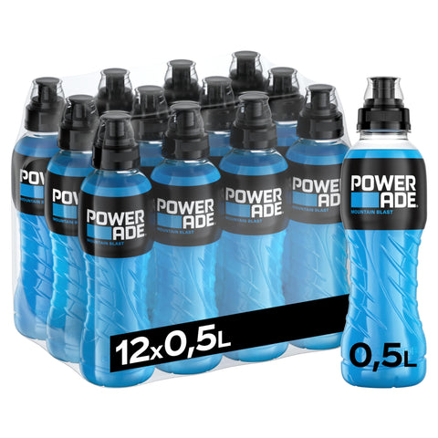 12x Powerade Frutti Di Bosco Bevanda Energetica Boisson Énergétique Baies Sauvages 50 Cl