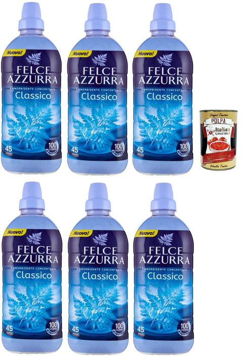 Felce Azzurra Ammorbidente Concentrato Classico Adoucissant Concentré Classic 6 X 900 Ml + Italian Gourmet Polpa 400 G